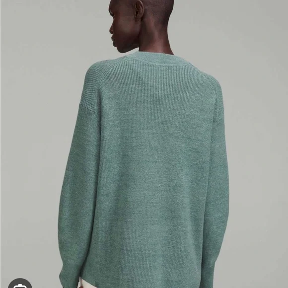 Lululemon Merino blend sweater - tidewater teal size 2z - Picture 2 of 4